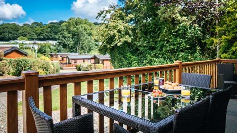 Blairgowrie Larches Deluxe Lodge Outside Furniture 768x432