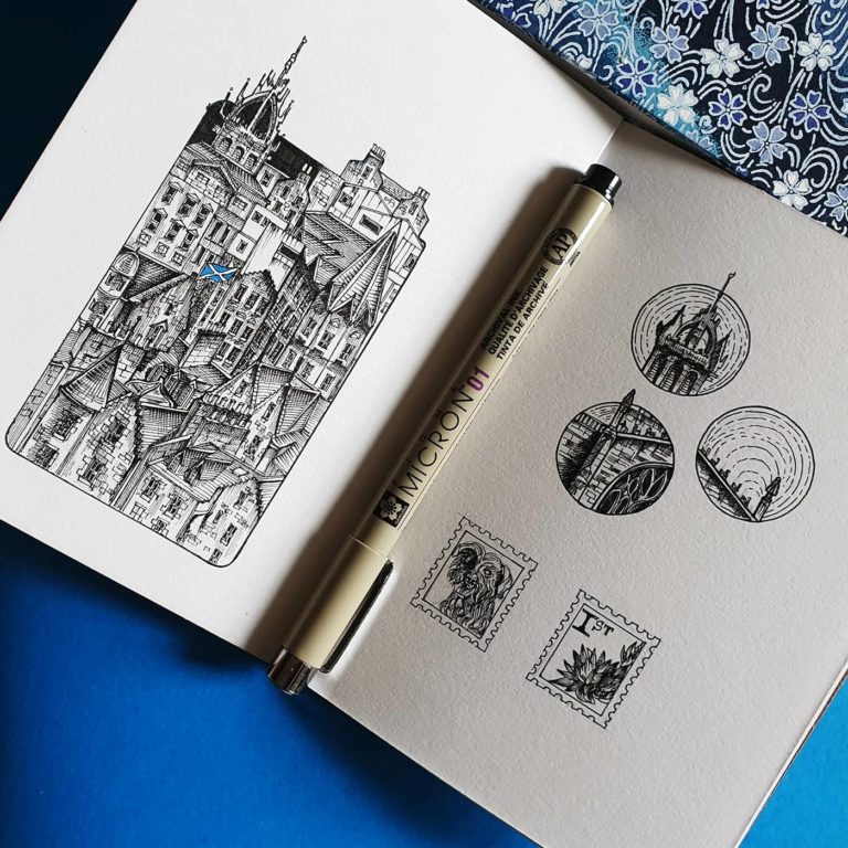 Edinburgh Sketch 768x768