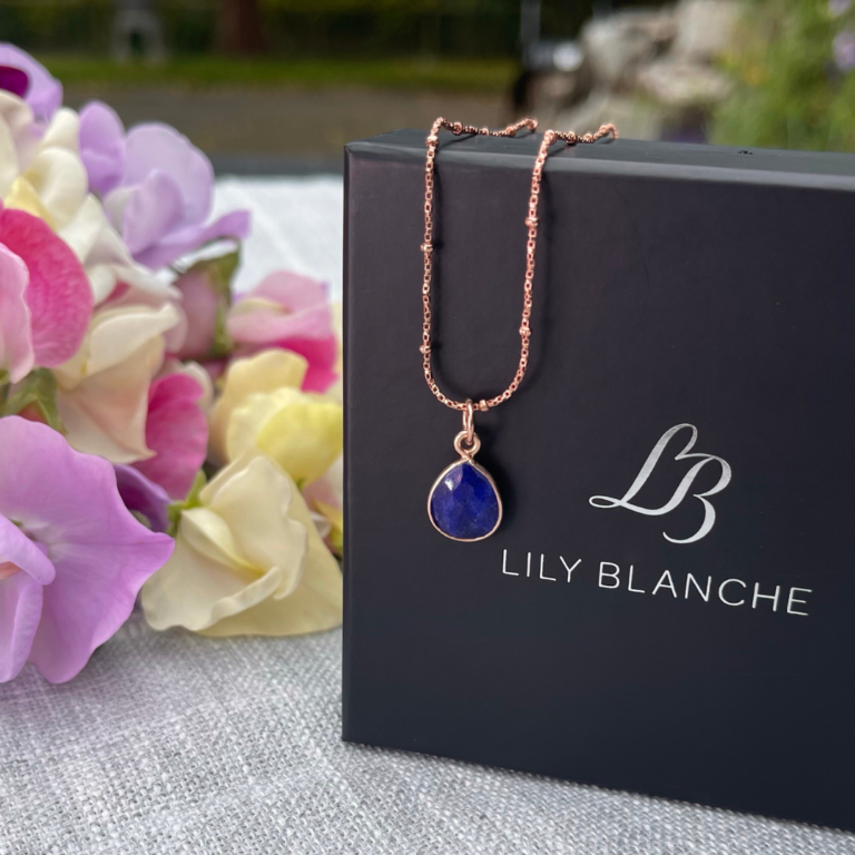 Display ad Lily Blanche birthstone sapphire september9 768x768